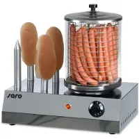 Saro Würstchenwärmer CS-400 Hot-Dog-Maker, Edelstahl, 40x42x26cm, ca. 40 Würste, 1,25 Liter