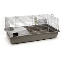 Savic Nero 4 Deluxe - Kaninchenkäfig - Silber / Grau - 118x64x47 cm