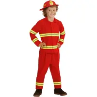 Widmann FEUERWEHRMANN (Jacke, Hose, Helm), 116 cm / 4-5 Years