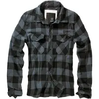Brandit Check Hemd Herren Baumwolle schwarz, 7XL