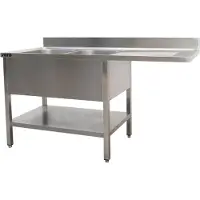 Saro Spülcenter 2 Becken, links - B 1600 x T 700 mm