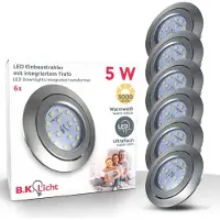 B.K.Licht LED Einbaustrahler ultra-flach schwenkbar Decken-Spot Einbau-Leuchte
