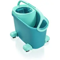 Leifheit Bodenwischer-Set CLEAN TWIST M Ergo mobile, speziell für Parkett und Holzböden