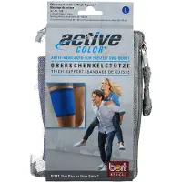 Bort ActiveColor Oberschenkelstütze L blau 1 St Bandage(s)
