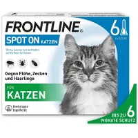 Frontline Spot on K Lösung f.Katzen 6 St Einzeldosispipetten