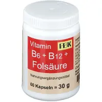 FBK Vitamin B6+B12+Folsäure Kapseln 60 St