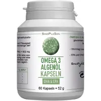 SinoPlaSan Omega-3 Algenöl Dha+Epa Kapseln 60 St