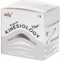 NASARA Kinesiologie Tape 5 cmx5 m weiß 1 St Verband