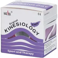 NASARA Kinesiologie Tape 5 cmx5 m lila 1 St Verband