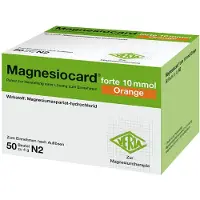 Magnesiocard forte 10 mmol Orange Plv.z.H.e.L.z.E. 50 St Pulver zur Herstellung einer Lösung zum Einnehmen