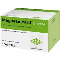 Magnesiocard 5 mmol Plv.z.Her.e.Lsg.z.Einnehmen 100 St Pulver zur Herstellung einer Lösung zum Einnehmen