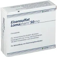Lomapharm Eisensulfat 50 mg Filmtabletten 100 St
