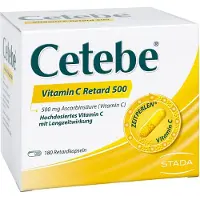 Cetebe Vitamin C Retardkapseln 500 mg 180 St Hartkapseln