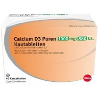 Puren Calcium D3 1000 mg/880 I.e. Kautabletten 90 St