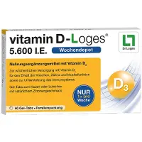 Dr. Loges + Co. GmbH vitamin D-Loges 5.600 I.E. Gel-Tabs, 60 St., 60 St. Tabletten