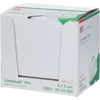 Lomatuell Pro 5x5 cm steril 120 St Verband