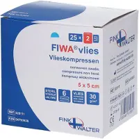 Fink & Walter GmbH Vlieskompressen Steril 5x5 cm 6fach 25X2 St