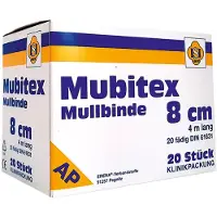 ERENA Mubitex Mullbinden 8 cm ohne Cello 20 St Binden
