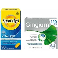 Diverse Gingium 120mg 120 St. + Supradyn Vital 50+ 90 Filmtab. 1 St Set