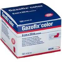 Gazofix color Fixierbinde kohäsiv 6 cmx20 m pink 1 St Binden