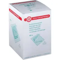 NOBAMED Schlitzkompressen Mull 7,5x7,5 cm steril 12fach 40x2 St Kompressen