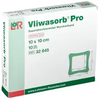 Vliwasorb Pro superabsorb.Komp.steril 10x10 cm 10 St Kompressen