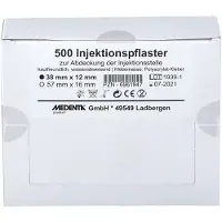 MEDENTA Injektionspflaster 1,2x3,8 cm 500 St Pflaster
