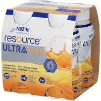 Nestlé Resource Resource Ultra Fruit Orange flüssig 4x200 ml Flüssigkeit