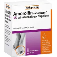 Ratiopharm AMOROLFIN-5% wirkstoffhalt.Nagellack 5 ml Wirkstoffhaltiger Nagellack