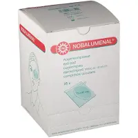 NOBAMED Nobalumenal Augenkompr.75x80 mm steril 25 St Kompressen