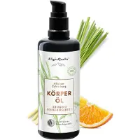 AllgäuQuelle Bio Körperöl Bodylotion Lemongrass Jojoba, Avocado Allgäuer Erfrischung 100 ml Pumplösung
