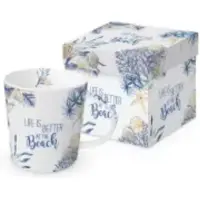 Ppd Ocean Life is better Trend Mug, in Geschenkbox, Tasse, Teetasse, Kaffee Becher, 350 ml, 604391