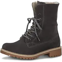 Tamaris Stiefel Damen Schnürstiefel in Grau, Größe 39