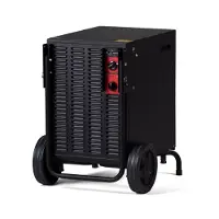 Wood's Professioneller Luftentfeuchter WCD4 PRO, 230 m², 2 Geschwindigkeiten, 11,4 Liter, 41 Liter/24 Stunden, Hygrometer, Betrieb bis +2 °C, Tragegriff und Räder, 60 dB, IPX1, Schwarz