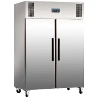 Polar Serie G zweitüriger Kühlschrank Edelstahl 1200L