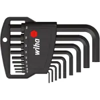 Wiha Innen-Sechskant Winkelschraubendreher-Set 1.5 mm, 2 mm, 2.5 mm, 3 mm, 4 mm, 5 mm, 6 mm, 8 mm, 10 mm 9teilig 06379