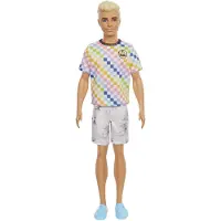 Barbie Ken Fashionistas Puppe im karierten T-Shirt