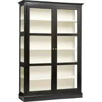 Nordal Klassischer Schrank doppelt - schwarz / weiß