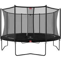Berg 35.14.95.02, Trampolin über der Erde, Rund, 120 kg, 6 Jahr(e), Sicherheitsnetz, Schwarz