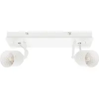 Feliz Lifestyle | Deckenlampe Sandy 2-flammig Weiß Metall 9x31x16 cm | NADUVI