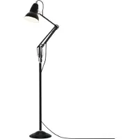 Anglepoise Original 1227 Stehleuchte Jet Black - , Original 1227, Schwarz, für Wohnzimmer, Metall, Industrielles Design