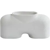 101 Copenhagen Cobra Fat Vase Medio Bubble Weiß - , Weiß, Keramik