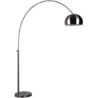 White Label Metal Bow Stehlampe Metall Silber