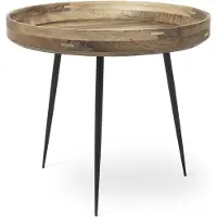 MATER BOWL Tisch groß, natur, Holz, Ø 52 cm - , Bowl, Holz, für Esszimmer, Holz, Design
