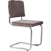 Zuiver Ridge Rib Kink Esszimmerstuhl Stahl/Polyester stapelbar