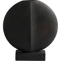101 Copenhagen Guggenheim Vase, 34cm, kaffeebraun, Keramik - , Braun / Rost, Keramik