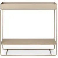 Ferm Living Plant Pflanzkübel/Blumenkasten Two-Tier beige - , Plant Box Two-Tier, Beige, Metall