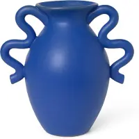 Ferm Living Verso Table Vase Bright Blue - , Verso Table, Blau, Keramik