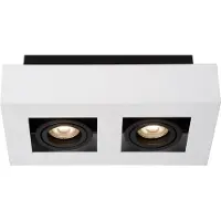 Lucide LED Deckenleuchte Xirax GU10 2x5W in Weiß 2-flammig