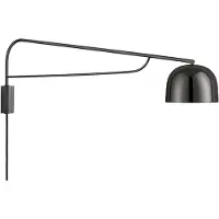 Normann Copenhagen Grant Wandleuchte L111 Schwarz - , Schwarz, für Wohnzimmer, Stein